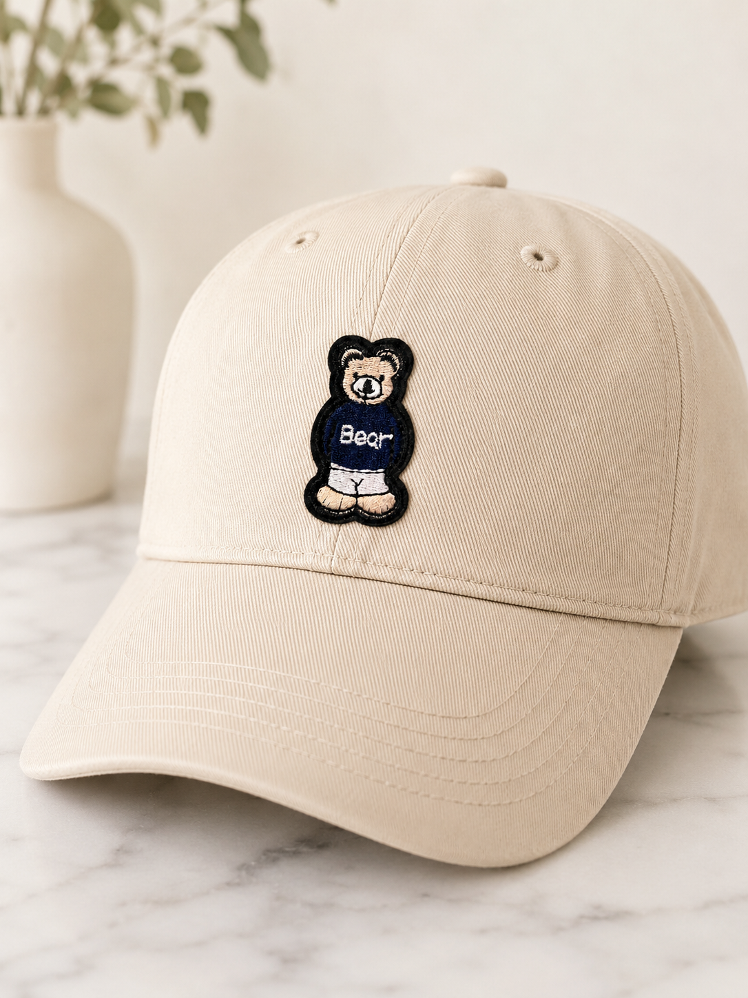 Bear Embroidered Patch – Teddy Bear Iron On Patch, Navy Blue or Red Sweater, Hat Jacket Backpack Bag Clothing Applique