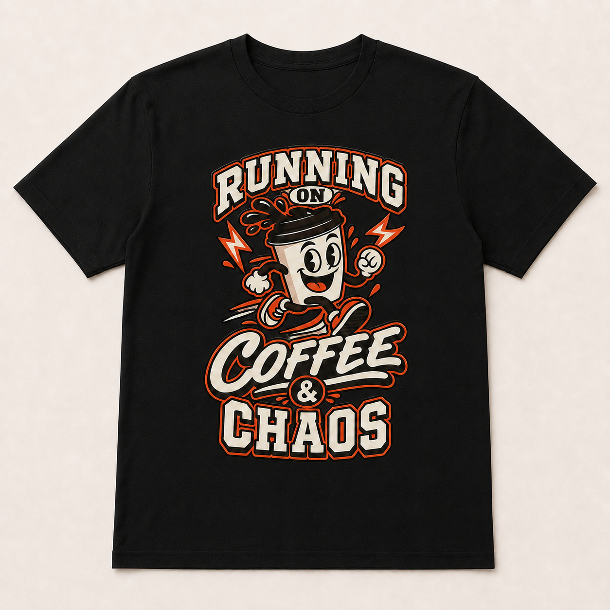 Running on Coffee & Chaos Unisex Graphic T-Shirt