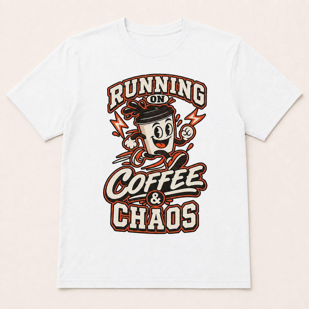 Running on Coffee & Chaos Unisex Graphic T-Shirt