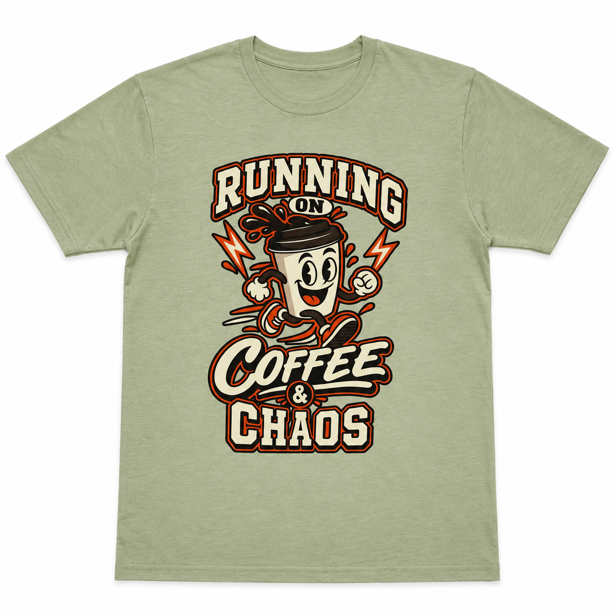 Running on Coffee & Chaos Unisex Graphic T-Shirt