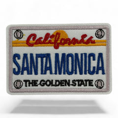 California City License Plate Embroidered Iron-On Patch – Santa Monica, San Diego, Santa Barbara & San Francisco – 2” Wide Trucker Hat Patch