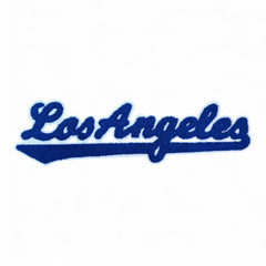 Los Angeles Chenille Iron-On Patch – Varsity Embroidered LA Script Patch for Jackets, Hoodies, Hats, Backpacks & DIY Apparel