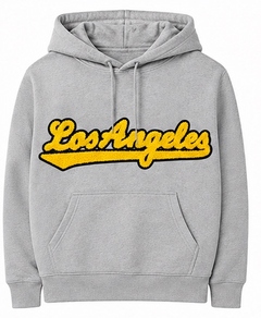 Los Angeles Chenille Iron-On Patch – Varsity Embroidered LA Script Patch for Jackets, Hoodies, Hats, Backpacks & DIY Apparel