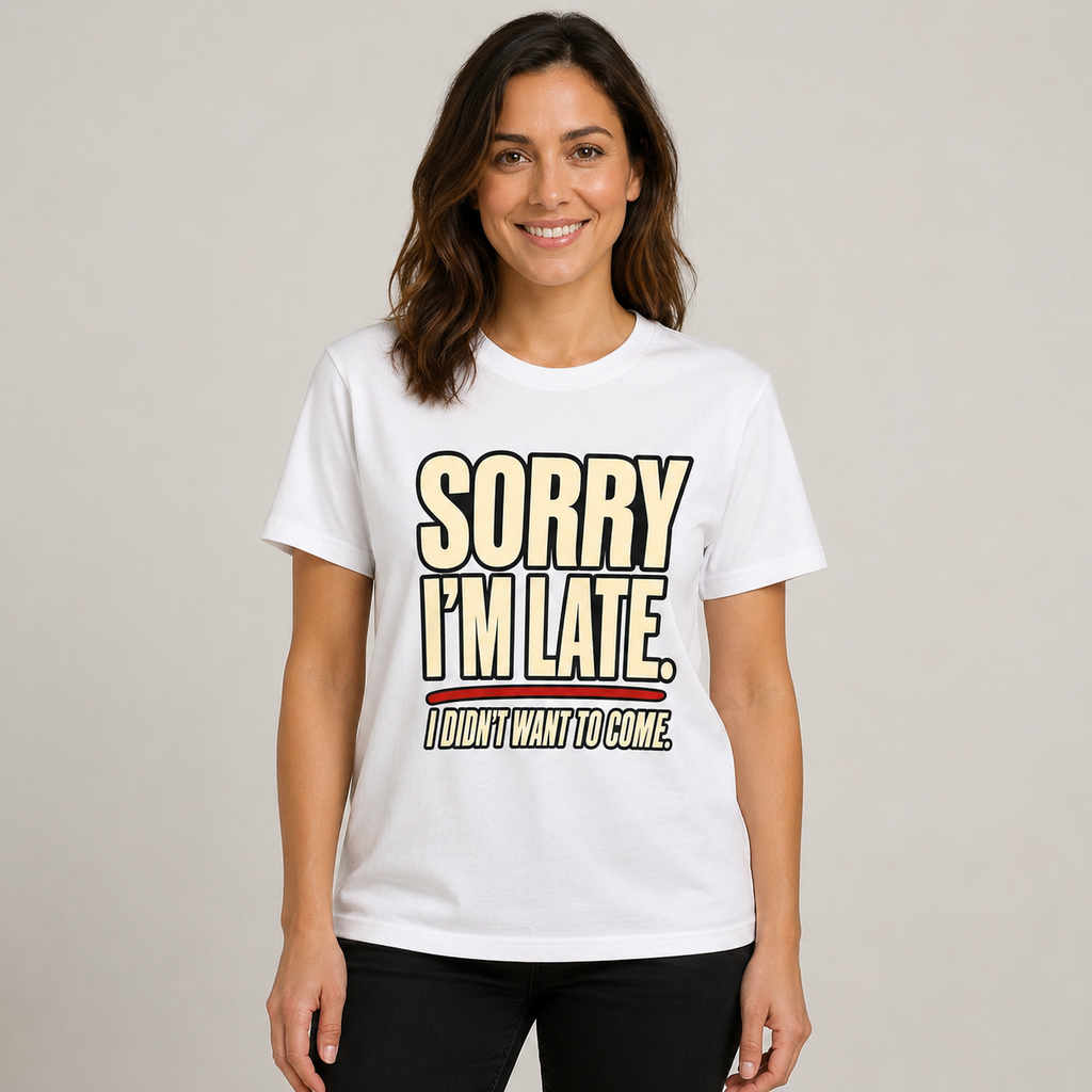 Sorry I’m Late Funny Graphic T-Shirt