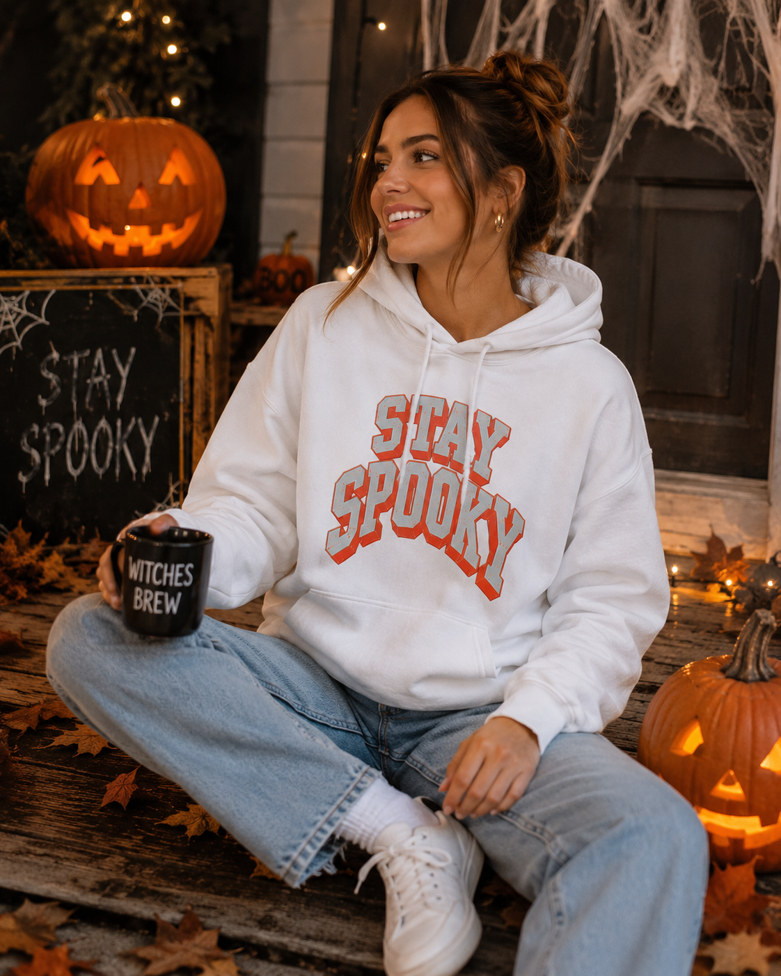 Stay Spooky Halloween Hoodie – Unisex Graphic Sweatshirt