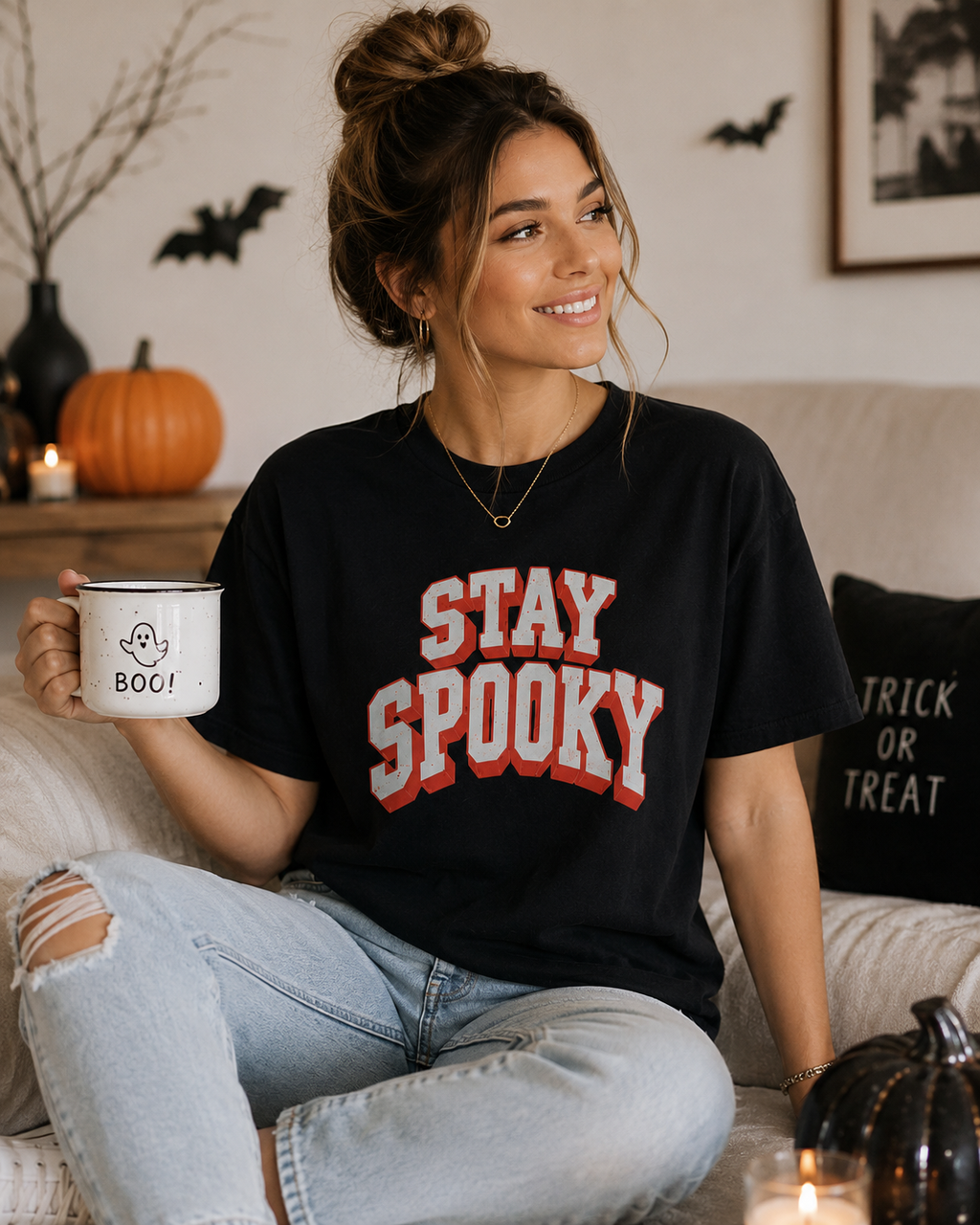 Stay Spooky Vintage Graphic T-Shirt
