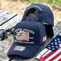 3D Embroidered USA Cap | American Eagle Snapback Hat, Patriotic Navy Blue Performance Baseball Hat