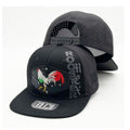 Embroidered Rooster Snapback Hat | Mexican Streetwear Flat Bill Cap