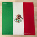 Mexico Flag Bandana – Green White Red Cotton Head Scarf, Fiesta Soccer Accessories