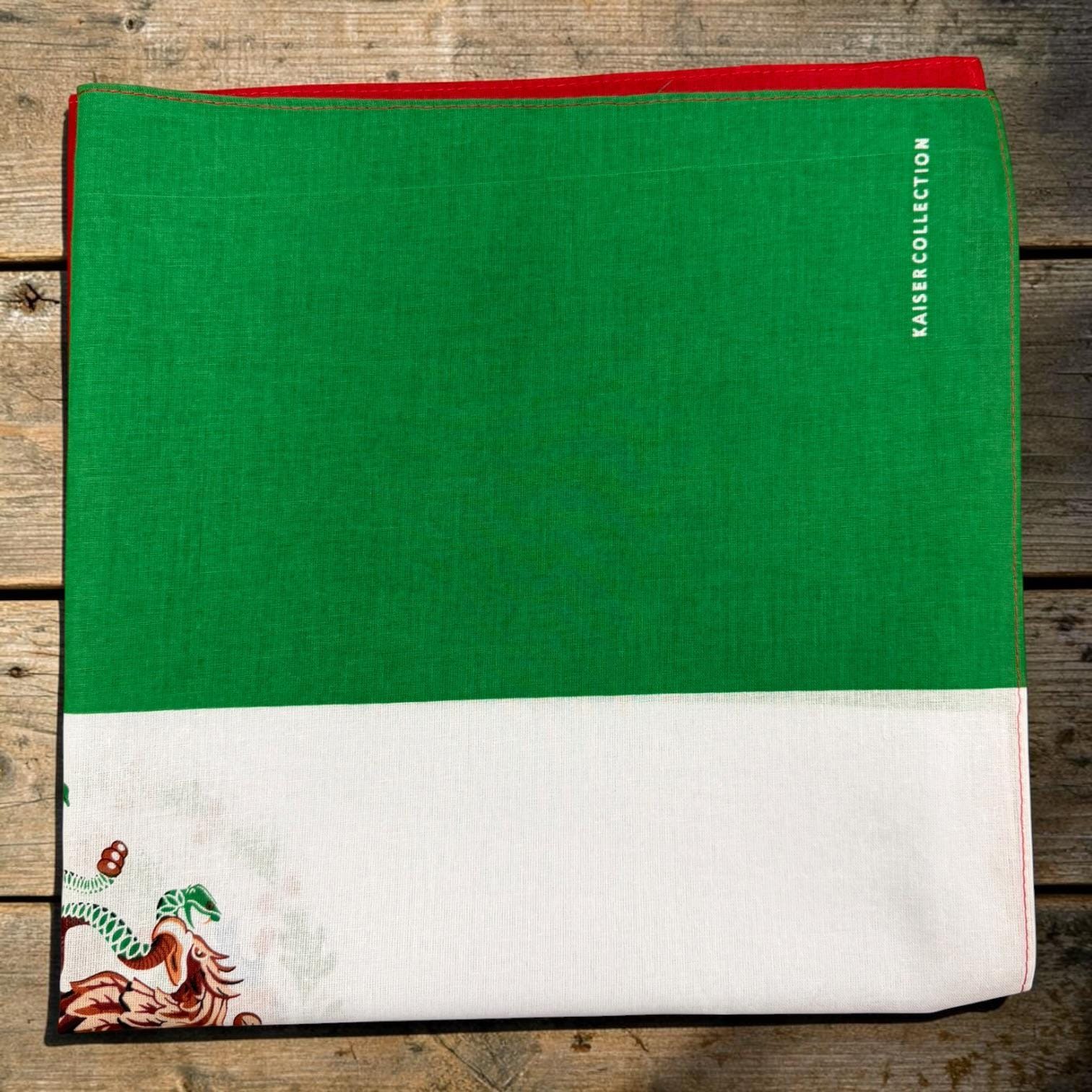 Mexico Flag Bandana – Green White Red Cotton Head Scarf, Fiesta Soccer Accessories