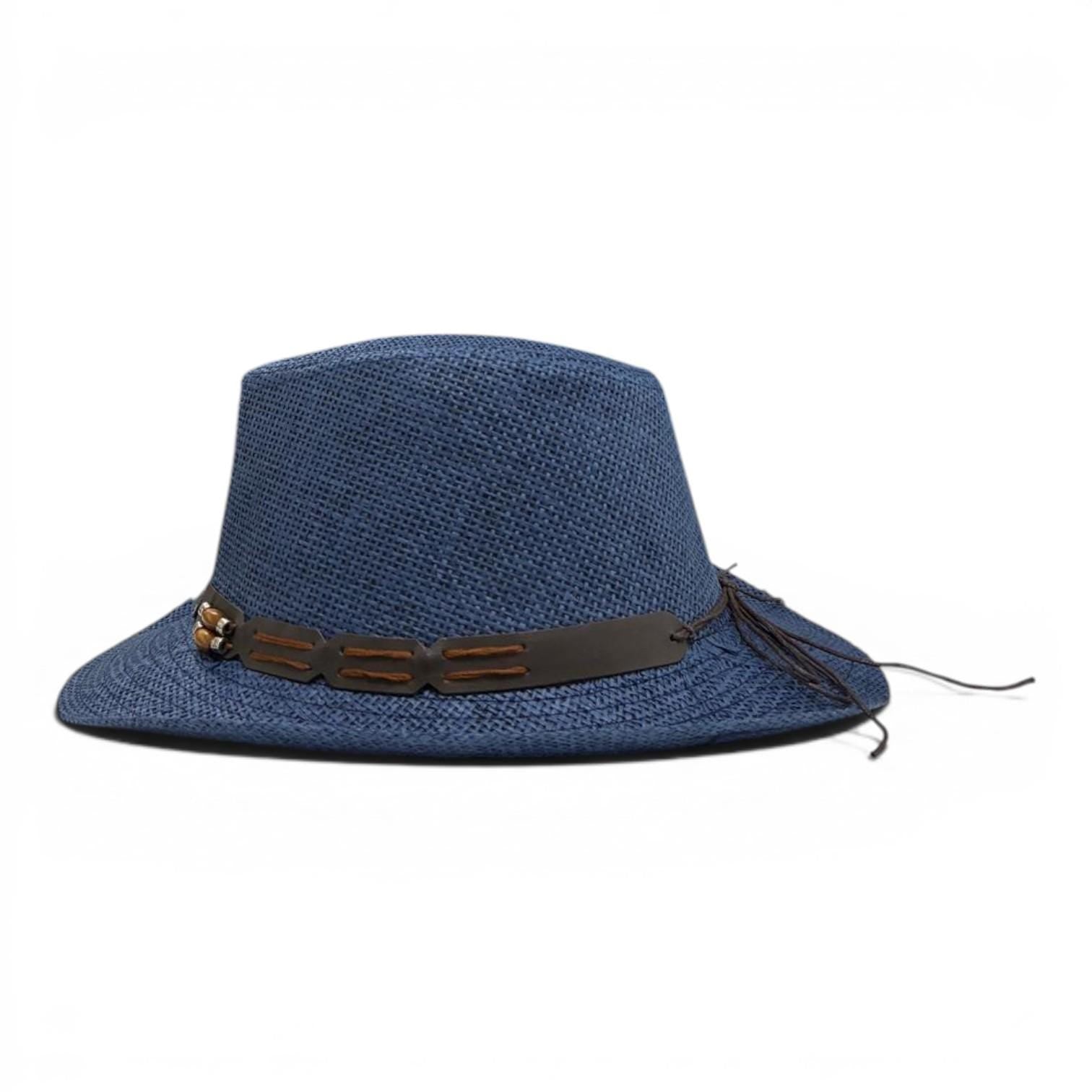 Blue Woven Cowboy Hat | Turquoise Concho Western Band, Women's Cowgirl Style