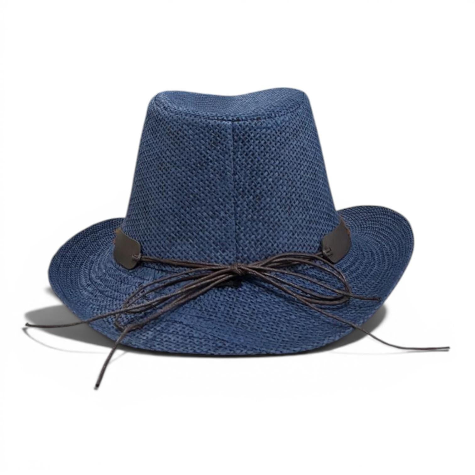 Blue Woven Cowboy Hat | Turquoise Concho Western Band, Women's Cowgirl Style