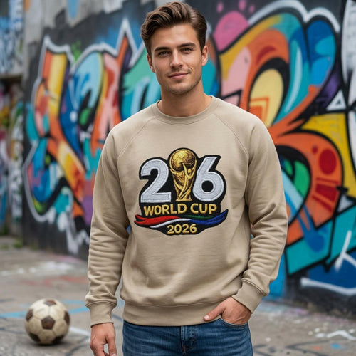 2026 World Cup Embroidered Crewneck Sweatshirt | Soccer Championship Apparel