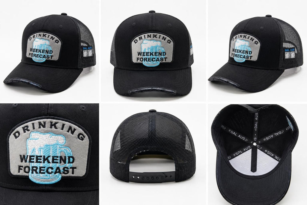 Drinking Weekend Forecast Trucker Hat, Funny Beer Patch Cap, Mesh Snapback Hat, Beer Lover Gift, Bar Hat, Brewery Hat, Weekend Party Cap