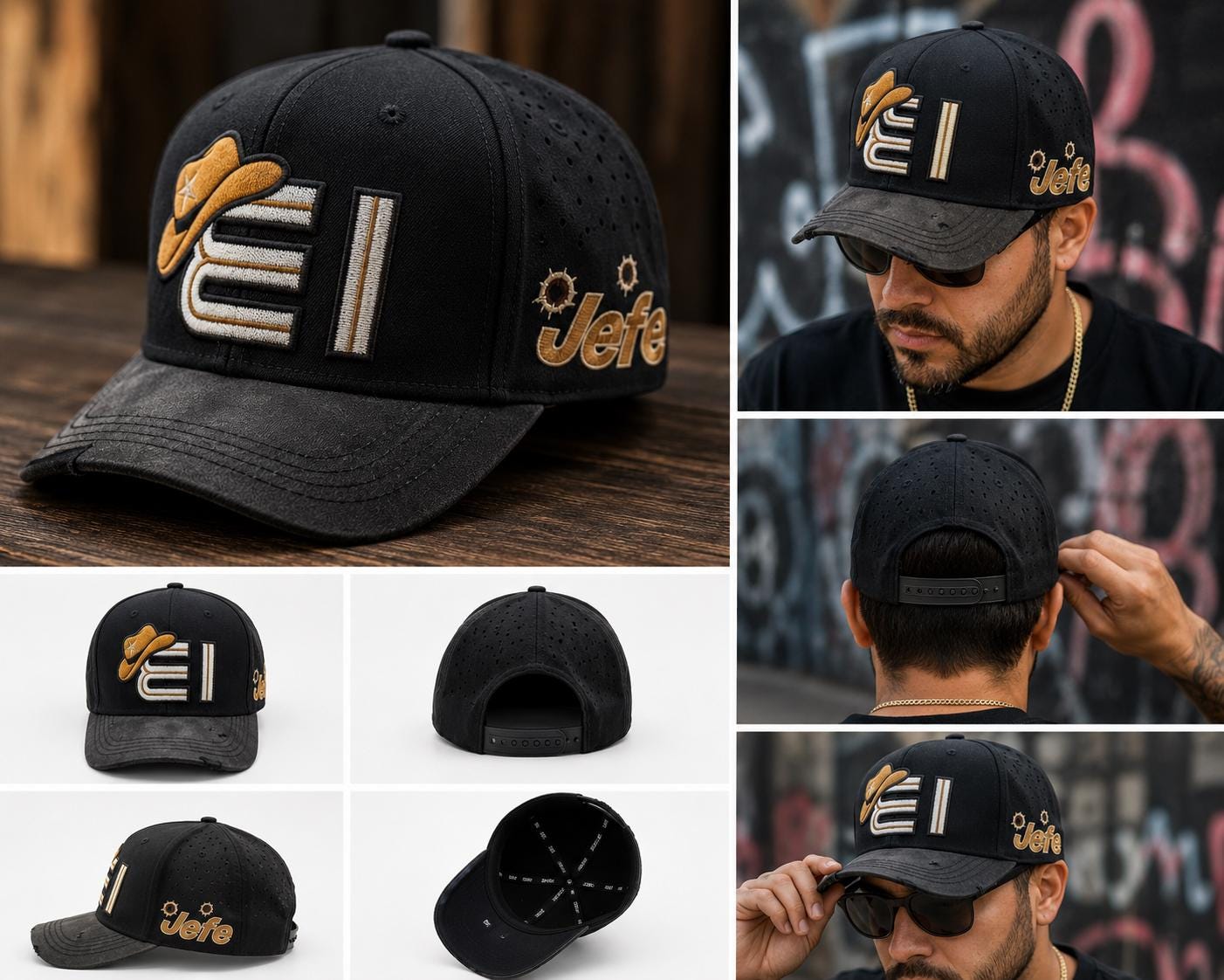 Embroidered Jefe Snapback Hat, Spanish Boss Cap, Entrepreneur Leadership Trucker Hat