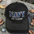 3D Embroidered Navy Veteran Baseball Cap | Patriotic USA Snapback Hat