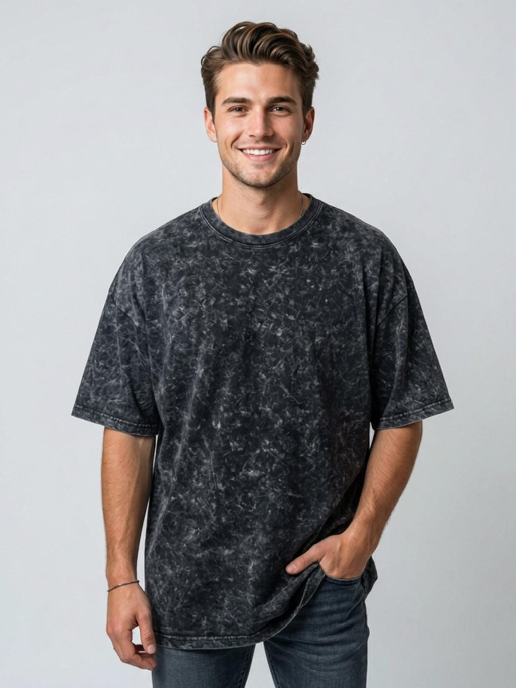 Oversized Vintage Wash T-Shirt | BEGOOD 18 Graphic Streetwear Tee