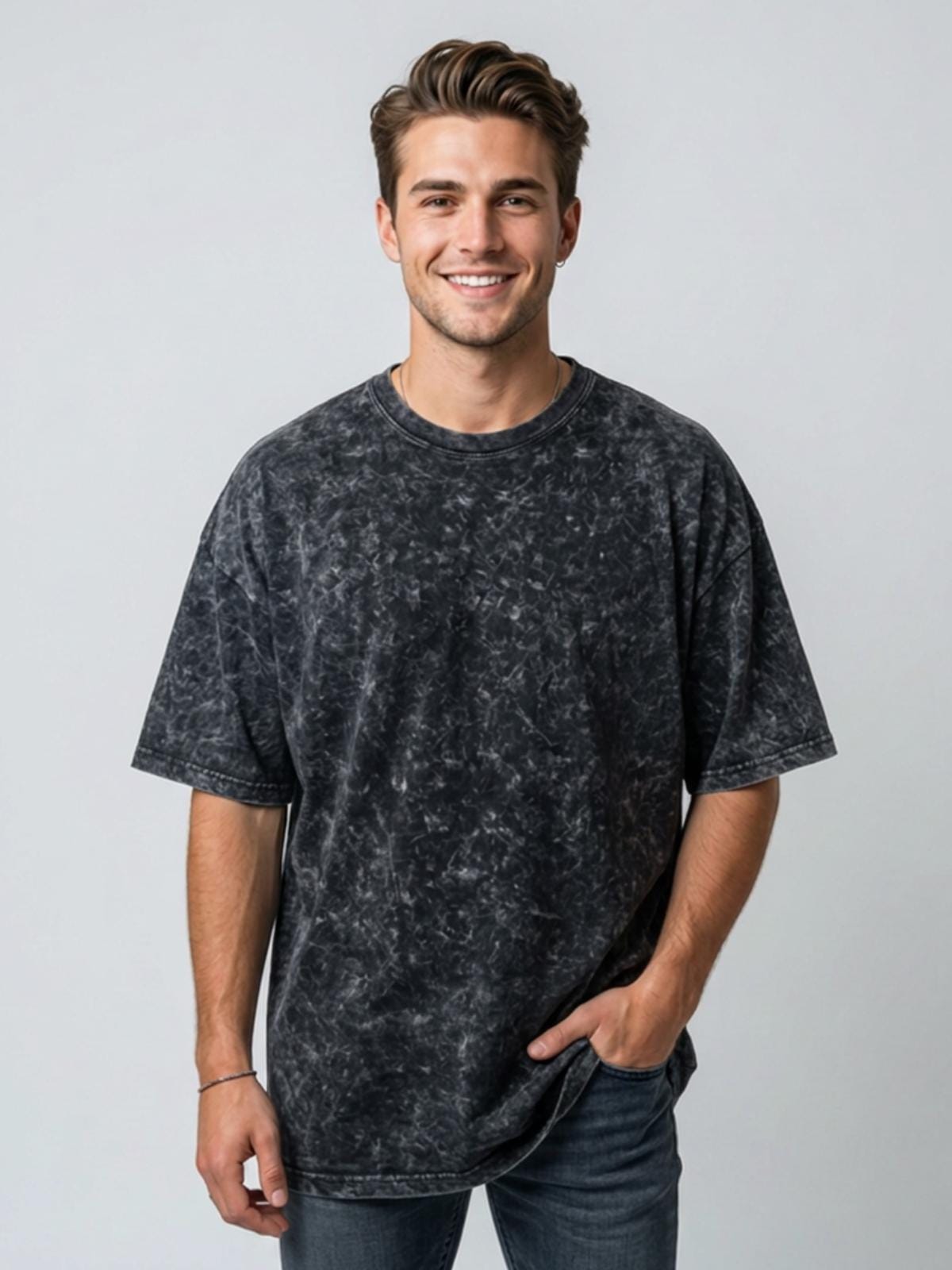 Oversized Vintage Wash T-Shirt | BEGOOD 18 Graphic Streetwear Tee