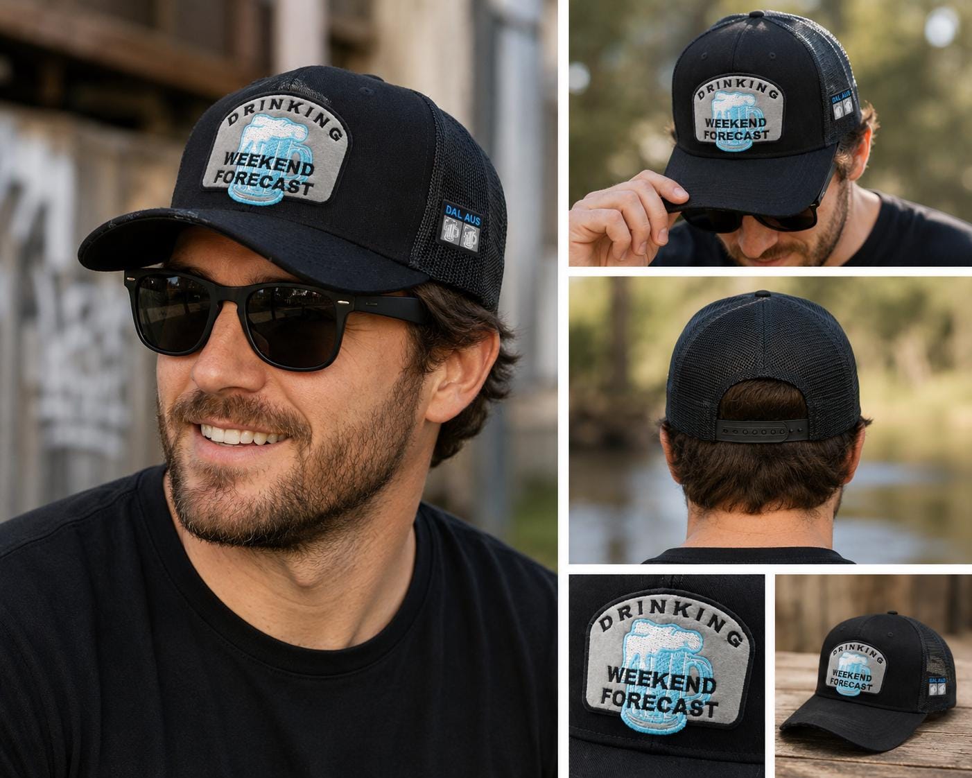 Drinking Weekend Forecast Trucker Hat, Funny Beer Patch Cap, Mesh Snapback Hat, Beer Lover Gift, Bar Hat, Brewery Hat, Weekend Party Cap