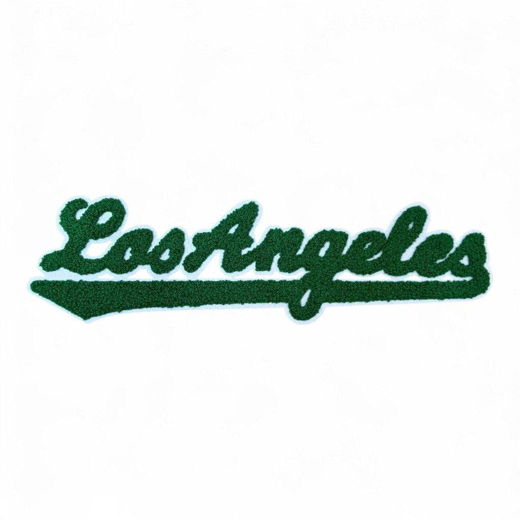 Los Angeles Chenille Iron-On Patch – Varsity Embroidered La Script Patch For Jackets, Hoodies, Hats, Backpacks & Diy Apparel