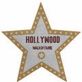 Hollywood Walk of Fame Rhinestone Heat Transfer | Gold & Silver Star Iron-On Decal | Bling Crystal Appliqué