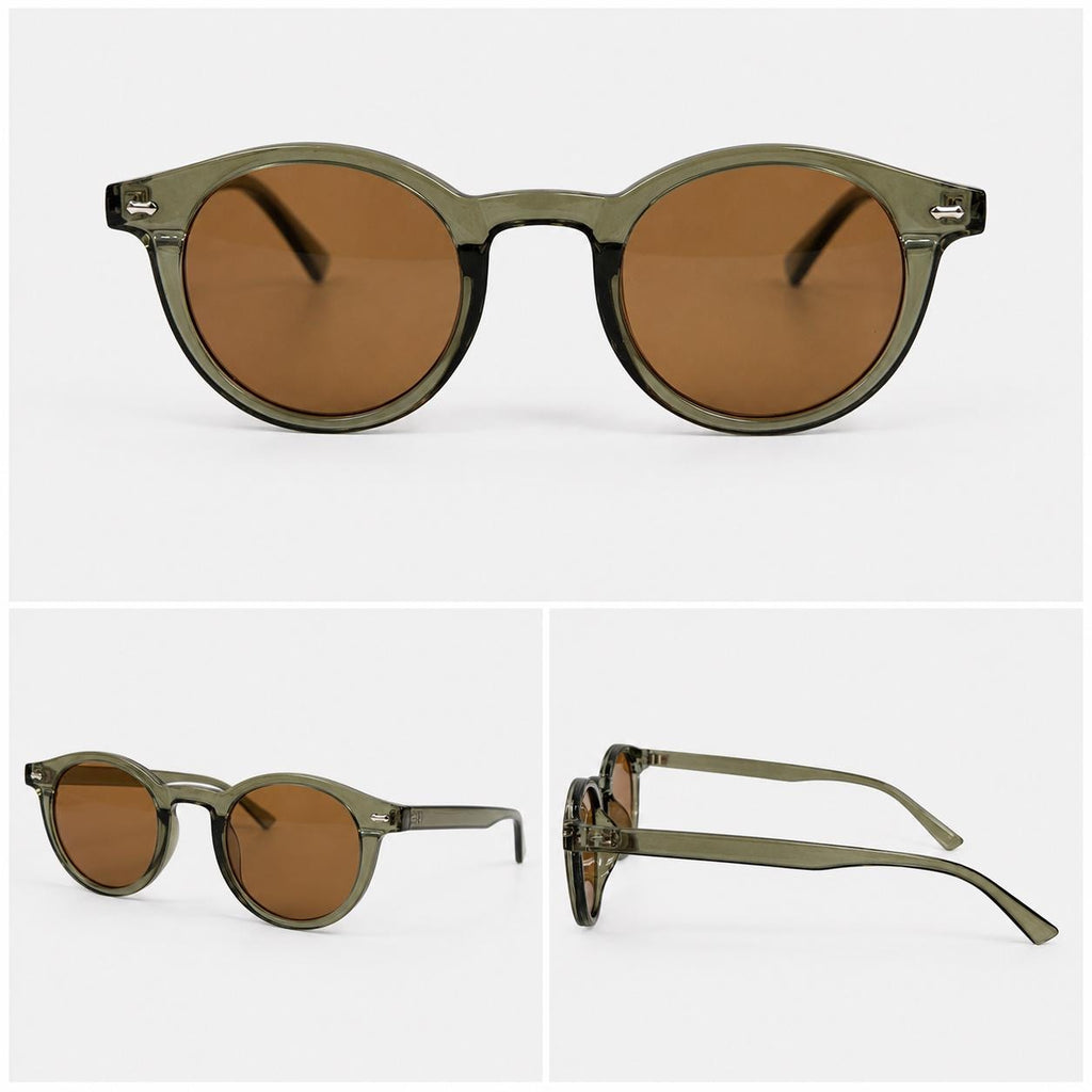 Classic Round Polarized Sunglasses | Vintage Acetate Style | UV400 Unisex Fashion Shades | Chapeau by Jess