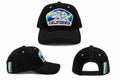 California Bear Embroidered Snapback Hat | Black Adjustable Baseball Cap | CALI Side Embroidery | Unisex