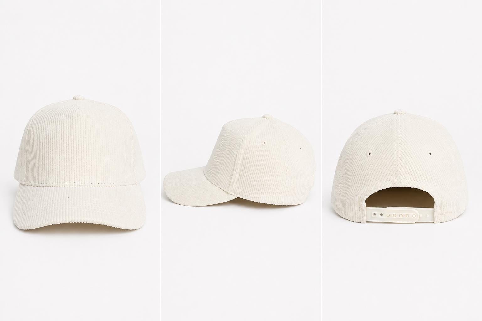 Premium Corduroy Baseball Cap | Adjustable Unisex Snapback Hat | Classic Casual Dad Cap