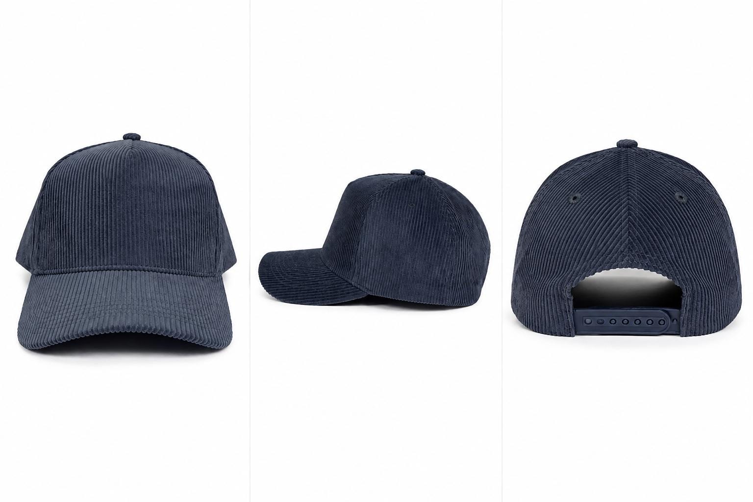 Premium Corduroy Baseball Cap | Adjustable Unisex Snapback Hat | Classic Casual Dad Cap