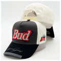 The "Bud" Racing-Style Trucker Hat - Black|Maroon