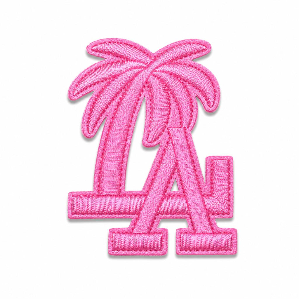 Los Angeles LA Palm Tree Iron-On Embroidered Patch – Tourist Travel Applique for Hats, Jackets, Backpacks & Jeans (2" Tall)
