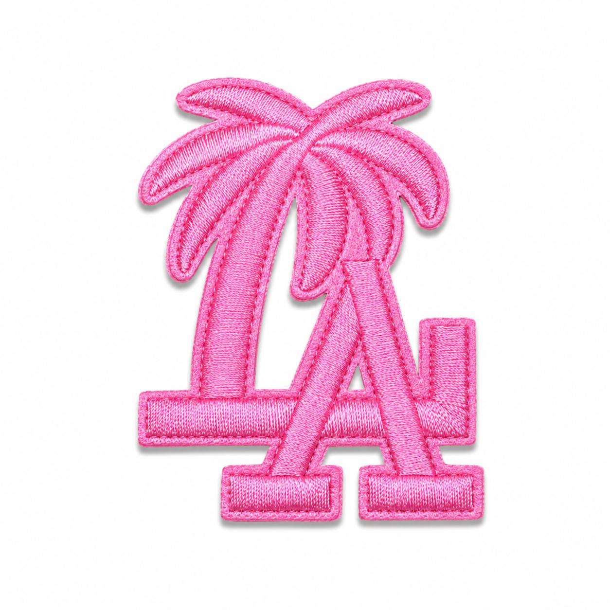 Los Angeles LA Palm Tree Iron-On Embroidered Patch – Tourist Travel Applique for Hats, Jackets, Backpacks & Jeans (2" Tall)