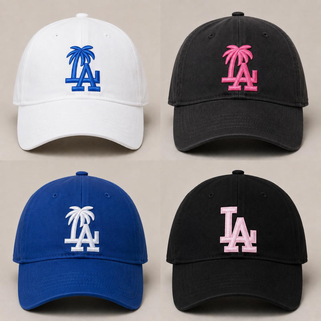 Los Angeles LA Palm Tree Iron-On Embroidered Patch – Tourist Travel Applique for Hats, Jackets, Backpacks & Jeans (2" Tall)