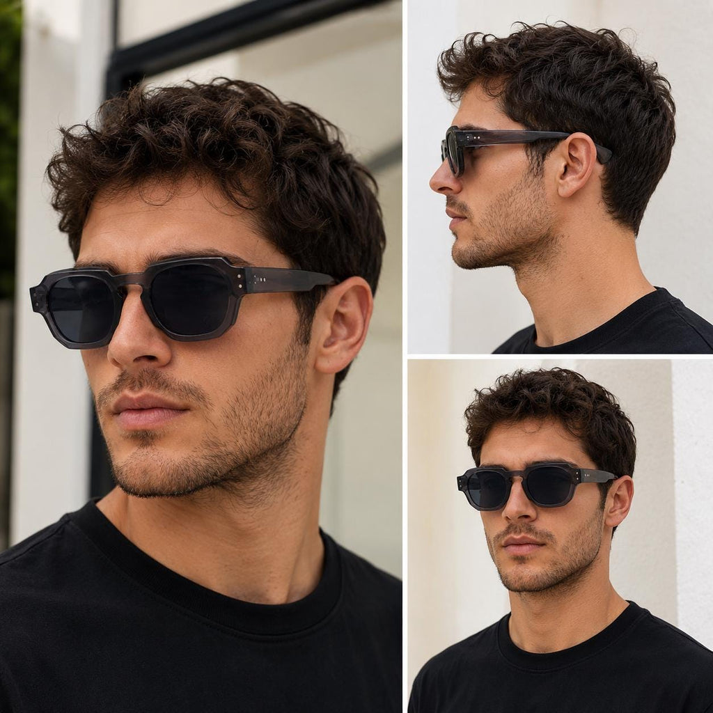 Retro Square Sunglasses | Premium UV400 Fashion Eyewear | Unisex Designer Style