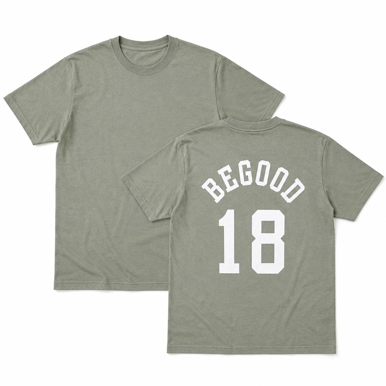 Oversized Vintage Wash T-Shirt | BEGOOD 18 Varsity Graphic Streetwear Tee