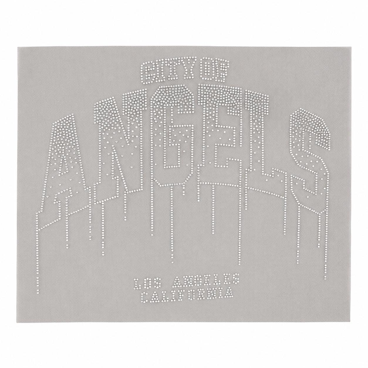 City of Angels Rhinestone Heat Transfer | Los Angeles California Iron-On Bling Decal | Crystal Varsity Drip Design