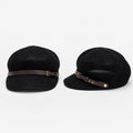 Unisex Woven Baker Boy Cap with Buckle Strap | Lightweight Summer Hat