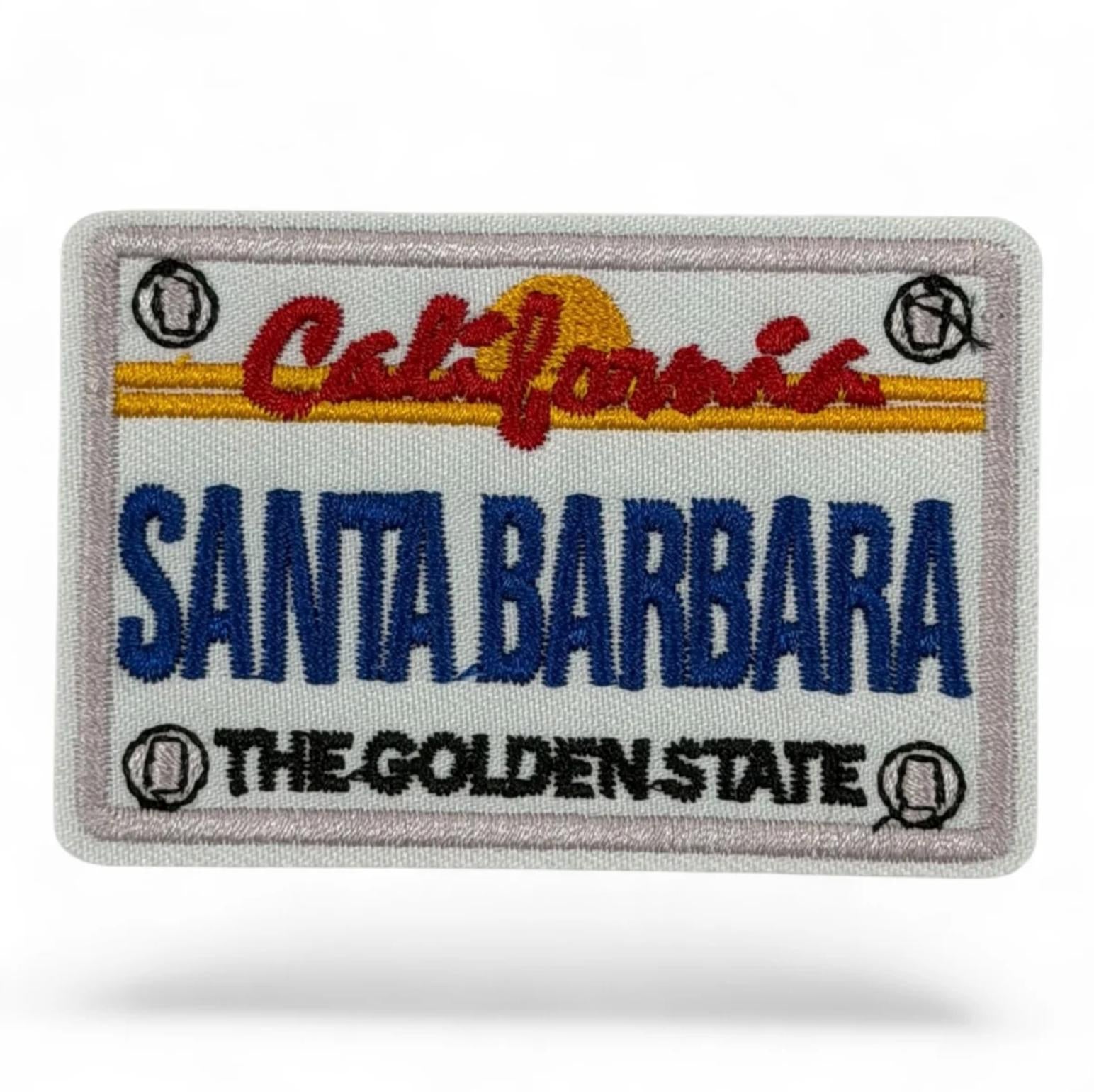 California City License Plate Embroidered Iron-On Patch – Santa Monica, San Diego, Santa Barbara & San Francisco – 2” Wide Trucker Hat Patch