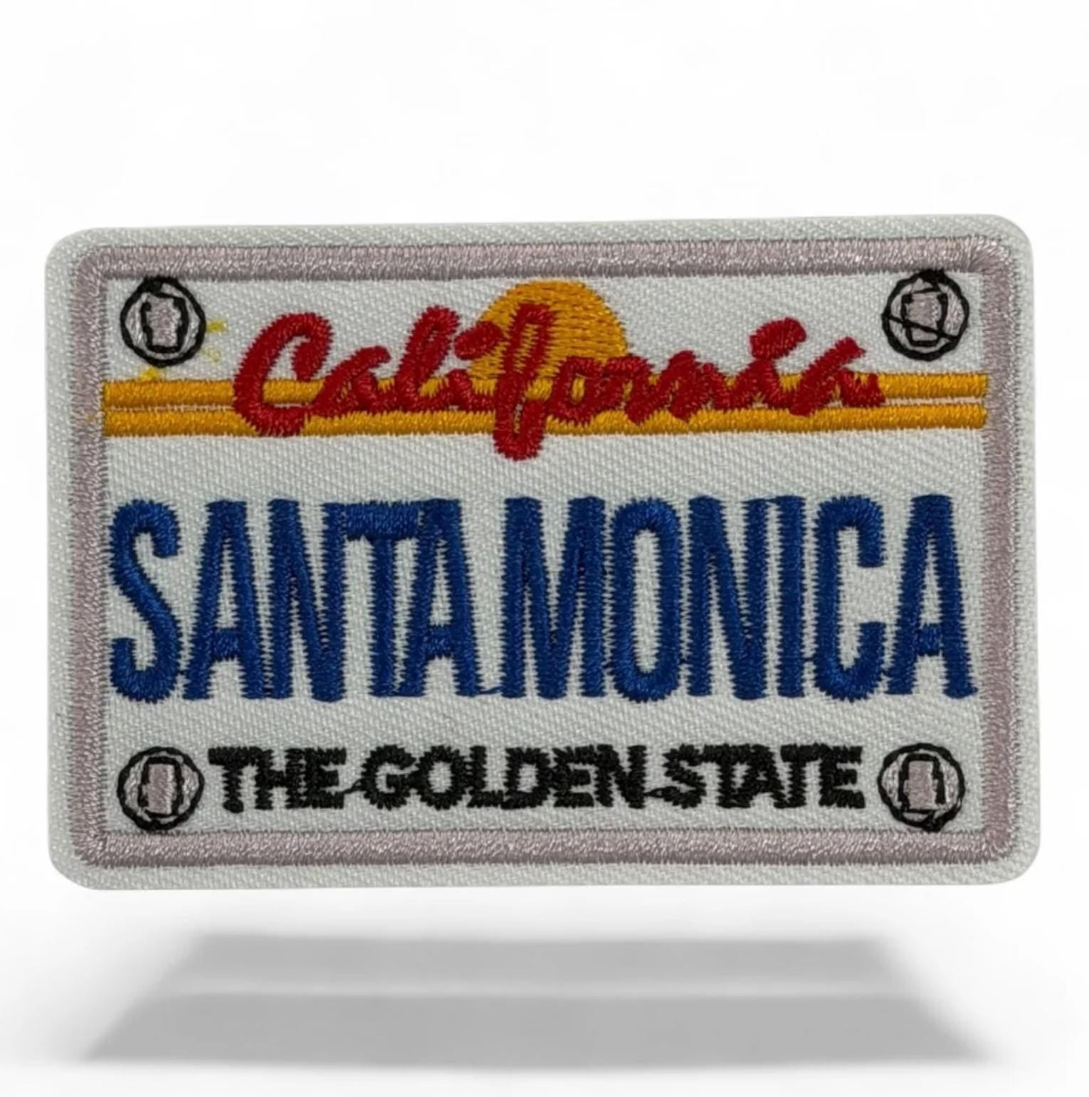 California City License Plate Embroidered Iron-On Patch – Santa Monica, San Diego, Santa Barbara & San Francisco – 2” Wide Trucker Hat Patch