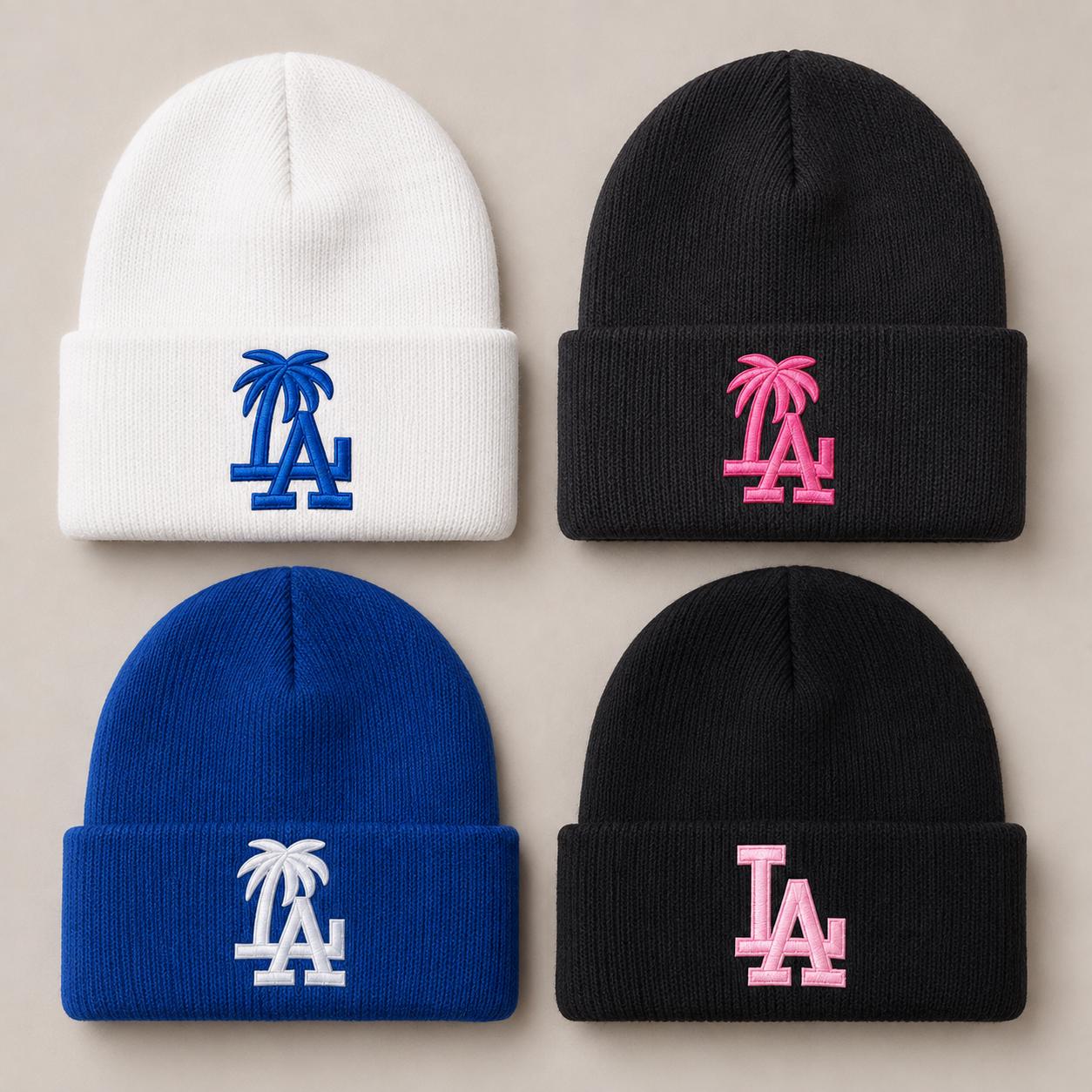 Los Angeles LA Palm Tree Iron-On Embroidered Patch – Tourist Travel Applique for Hats, Jackets, Backpacks & Jeans (2" Tall)