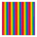 22x22 Rainbow Stripe Cotton Bandana – Colorful Multicolor Headscarf & Neck Scarf