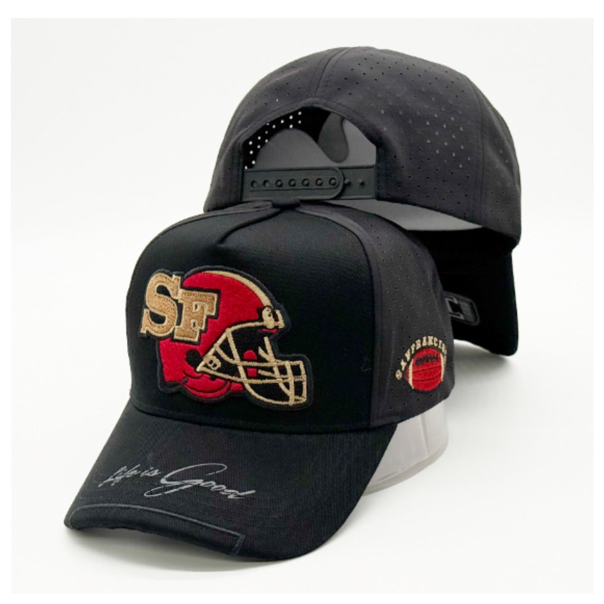 SF - "San Francisco" Football Helmut Cap